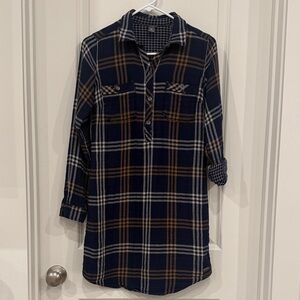 Eddie Bauer Checkered Tunic Dress Size4